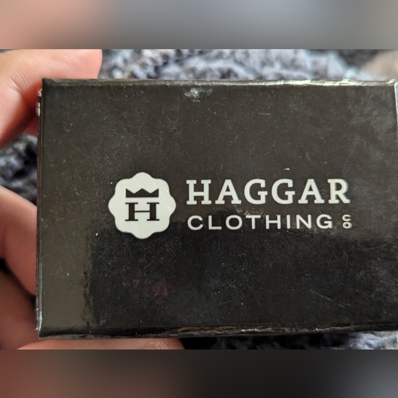 Haggar French Cuff Cufflinks and collar points - Picture 5 of 10